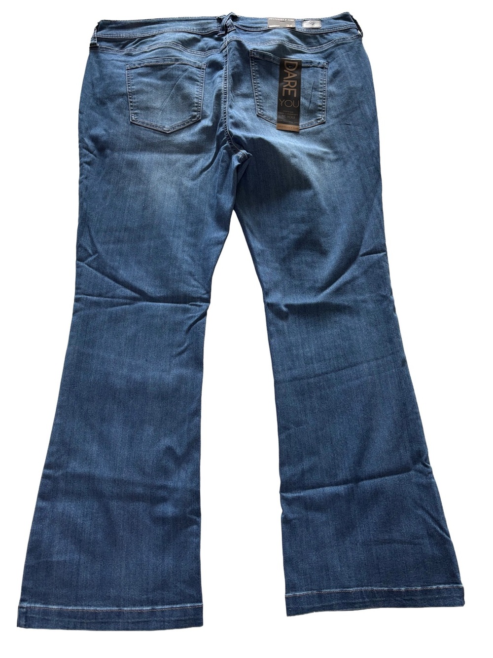 Women's Dark Blue Flare Jeans - Picture 2 of 4